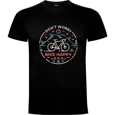 Camiseta No te preocupes Bicicleta feliz - Camisetas Vektorkita