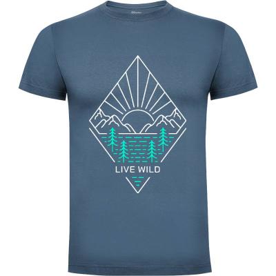 Camiseta vivir salvaje 2 - Camisetas Verano