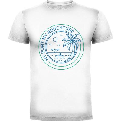Camiseta mi barco mi aventura - Camisetas Naturaleza
