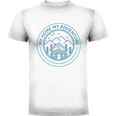 Camiseta Mi hogar mi aventura - Camisetas Vektorkita