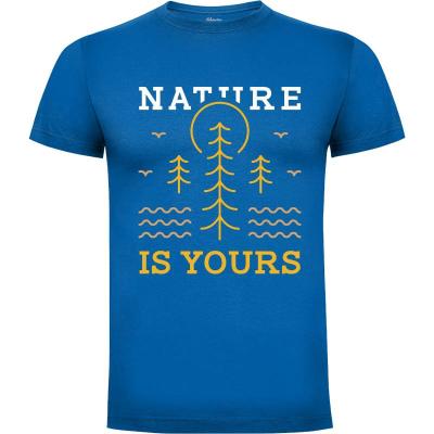 Camiseta La naturaleza es tuya 1 - Camisetas Vektorkita