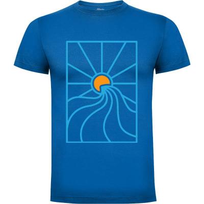 Camiseta Olas del océano 3 - Camisetas Vektorkita
