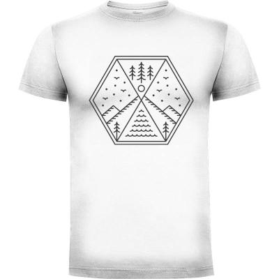 Camiseta al aire libre geométrico 1 - Camisetas Naturaleza
