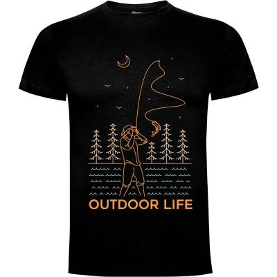 Camiseta vida al aire libre 1 - Camisetas Vektorkita