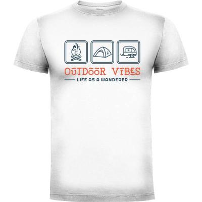 Camiseta vibraciones al aire libre - Camisetas Vektorkita