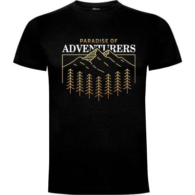 Camiseta Paraíso de aventureros - Camisetas Vektorkita