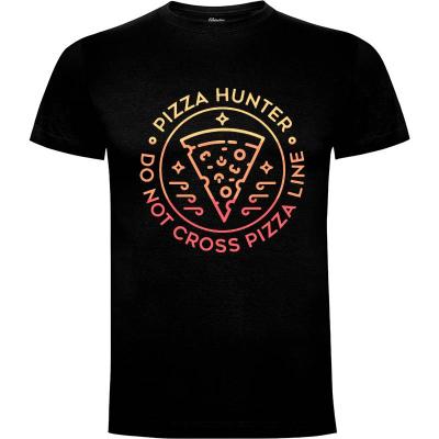 Camiseta Línea de pizza - Camisetas cartoon