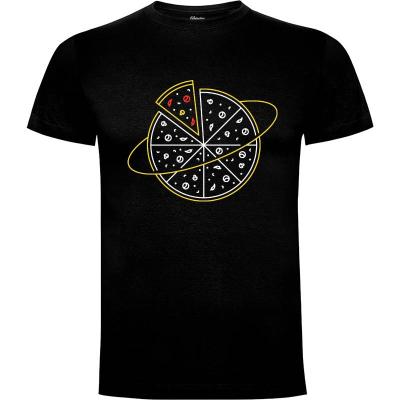 Camiseta planeta pizza - Camisetas Vektorkita