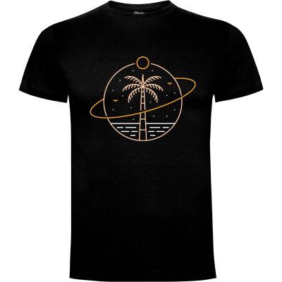 Camiseta Planeta del paraíso - Camisetas Naturaleza