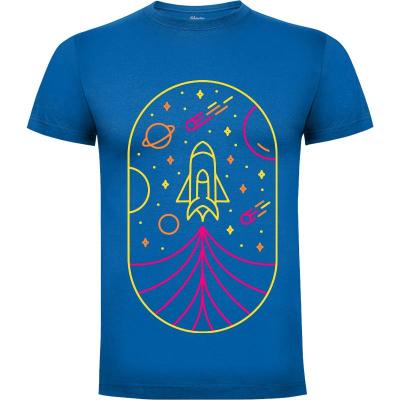 Camiseta Viaje en cohete al espacio 1 - Camisetas Vektorkita