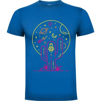 Camiseta Cohete viaje al espacio 2 - Camisetas Vektorkita