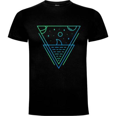 Camiseta Tiburón en el espacio - Camisetas Vektorkita