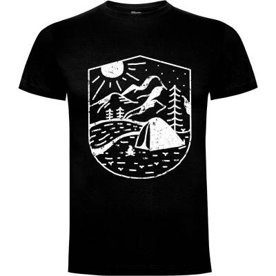 Camiseta Camping sencillo - Camisetas Vektorkita