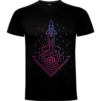 Camiseta Cohete ahumado - Camisetas Vektorkita
