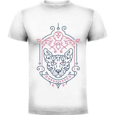 Camiseta Adorno Decorativo Gato Sphynx 3 - Camisetas Retro