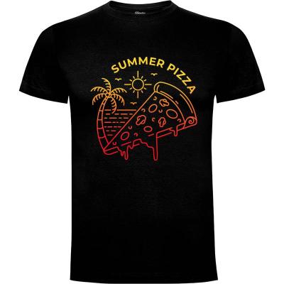Camiseta Pizza de verano - Camisetas Vektorkita