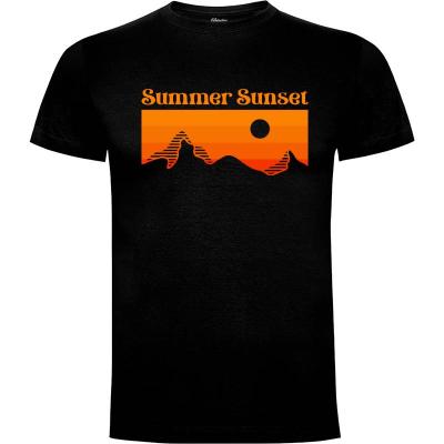 Camiseta Atardecer de verano - Camisetas Naturaleza