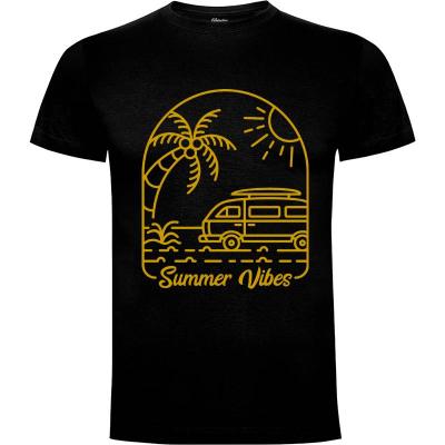 Camiseta vibraciones de verano 2 - Camisetas Vektorkita