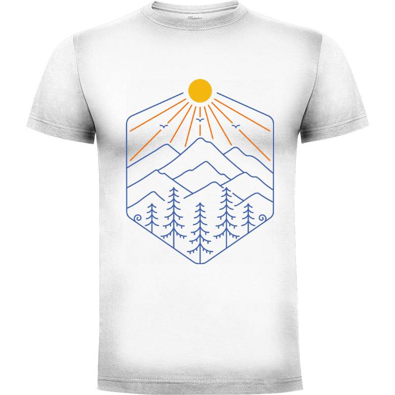 Camiseta El sol brilla en las montañas