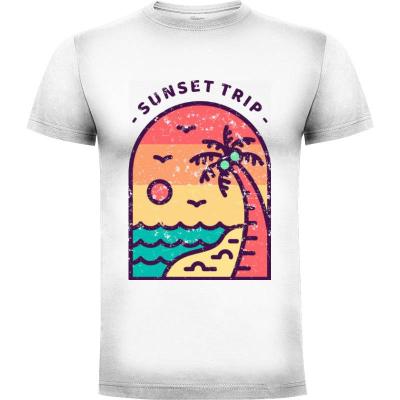 Camiseta Viaje al atardecer - Camisetas Verano