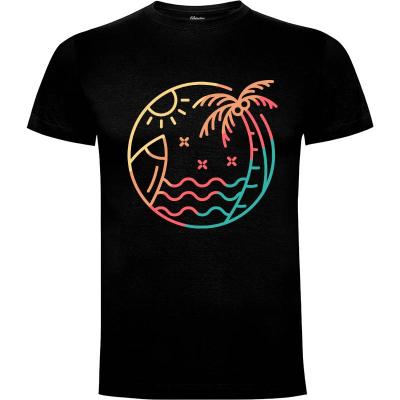 Camiseta Surfear hacia el verano - Camisetas Vektorkita
