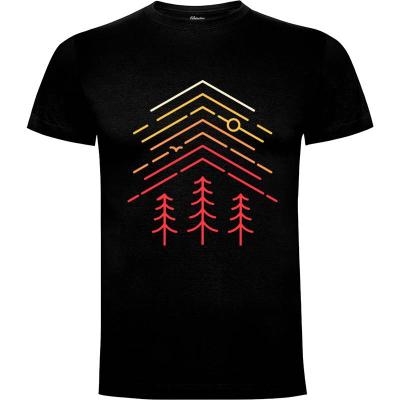 Camiseta Horizonte de simetría - Camisetas Naturaleza