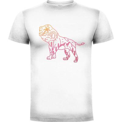 Camiseta El león aventurero - Camisetas Naturaleza