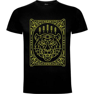 Camiseta Adorno de tigre - Camisetas Retro