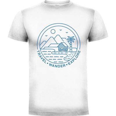 Camiseta Viajar Pasear Explorar 2 - Camisetas Vektorkita