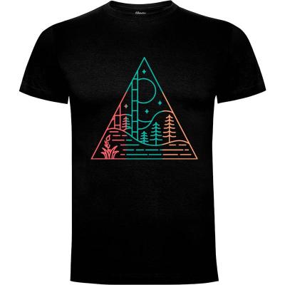 Camiseta bosque triangulo - Camisetas Naturaleza