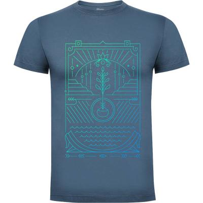 Camiseta Resumen geométrico tropical 1 - Camisetas Retro