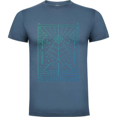 Camiseta Resumen geométrico tropical 3 - Camisetas Retro