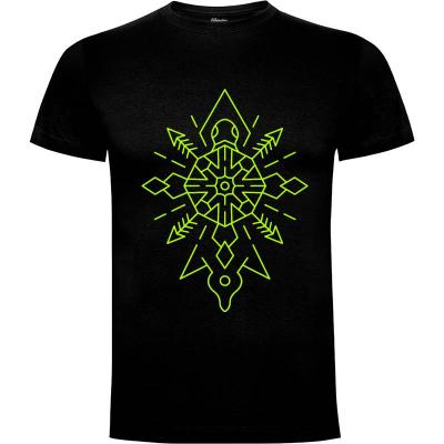 Camiseta Adorno de simetría de tortuga - Camisetas Retro