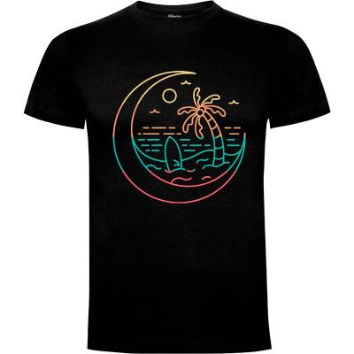 Camiseta vacaciones en la luna - Camisetas Verano