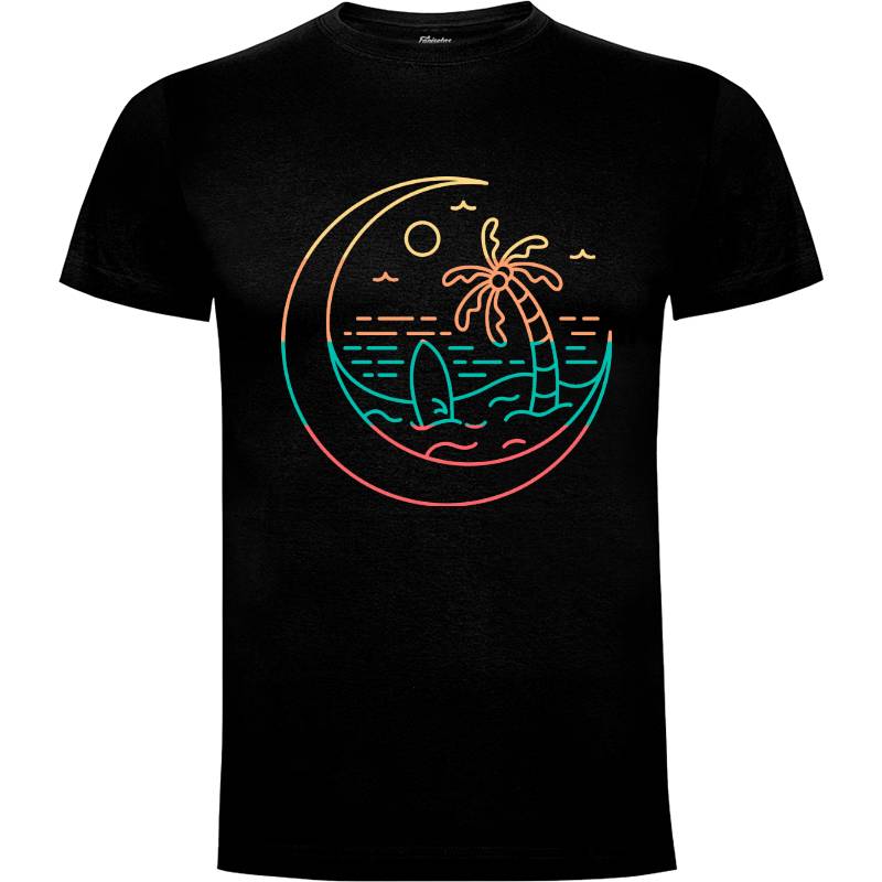 Camiseta vacaciones en la luna