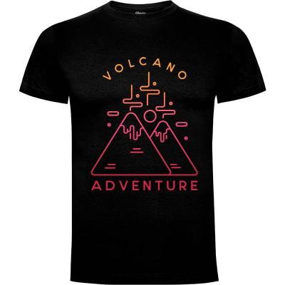 Camiseta Aventura en el volcán - Camisetas Vektorkita
