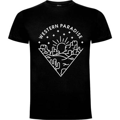 Camiseta paraíso occidental - Camisetas Vektorkita