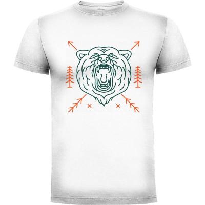 Camiseta Cabeza de oso salvaje - Camisetas Vektorkita