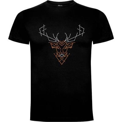 Camiseta Esquema de ciervos salvajes - Camisetas Naturaleza