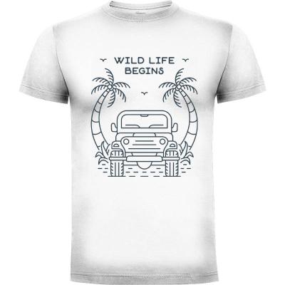 Camiseta La vida salvaje comienza 3 - Camisetas Naturaleza