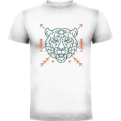 Camiseta Cabeza de tigre salvaje - Camisetas Top Ventas