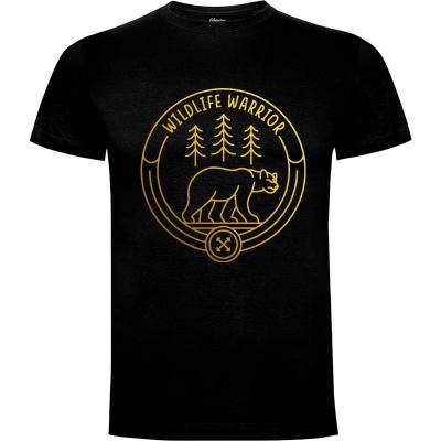 Camiseta Guerrero de vida silvestre 1 - Camisetas Vektorkita