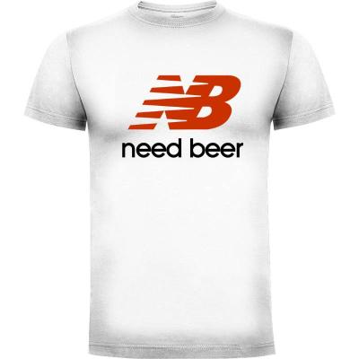 Camiseta Need Beer - Camisetas Divertidas