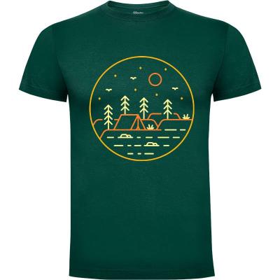 Camiseta Adicto al camping 3 - Camisetas Vektorkita