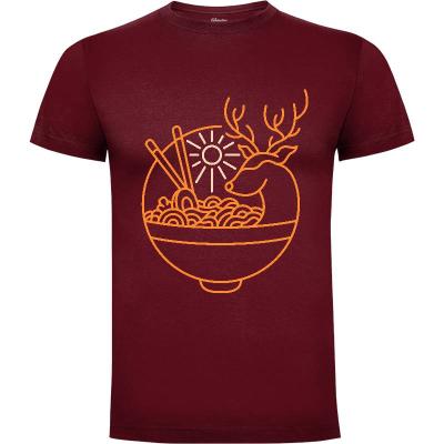 Camiseta Ciervo ramen - Camisetas Naturaleza