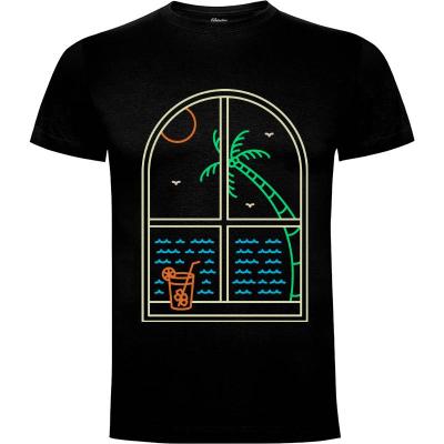 Camiseta ventana de verano - Camisetas Naturaleza