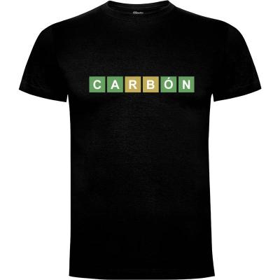 Camiseta Wordle Carbón - Camisetas Graciosas