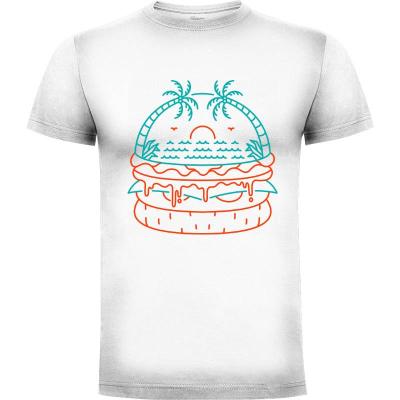 Camiseta Beach Burger - Camisetas Vektorkita