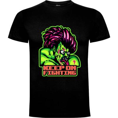 Camiseta Keep On Fighting - Camisetas Gamer