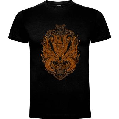 Camiseta zorro demonio de nueve colas - Camisetas Oncemoreteez